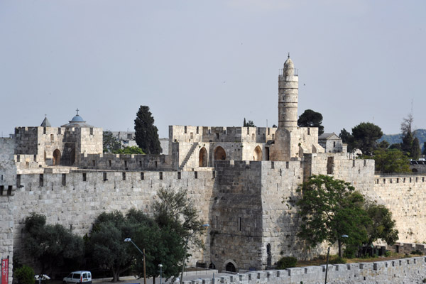 The Citadel of Jerusalem where the Turks surrendered to the British in 1917 ending 400 years of Ottoman rule