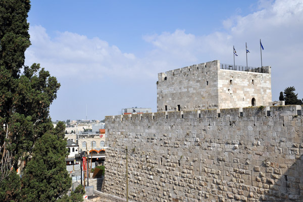 The Citadel of Jerusalem was rebuilt by the Mamluks in 1310