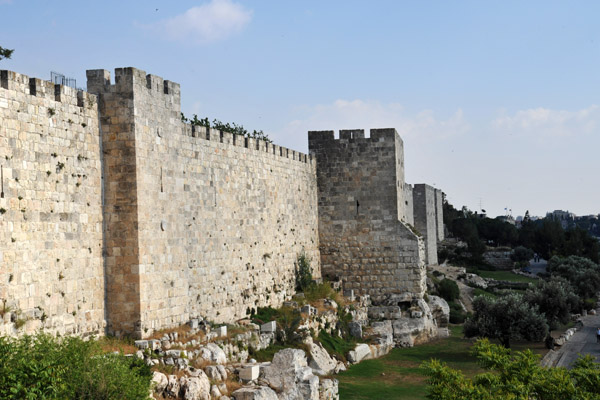 Western wall of the Old City