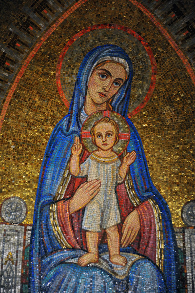 Mosaic of the Virgin and Child, Church of the Dormition