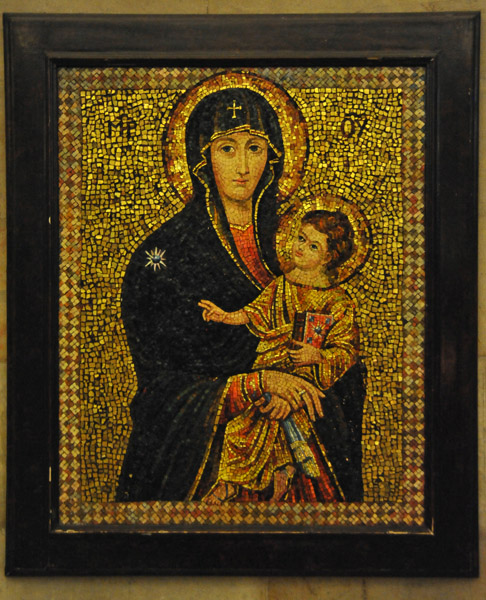 Mosaic of the Madonna and Child, Church of the Dormition crypt