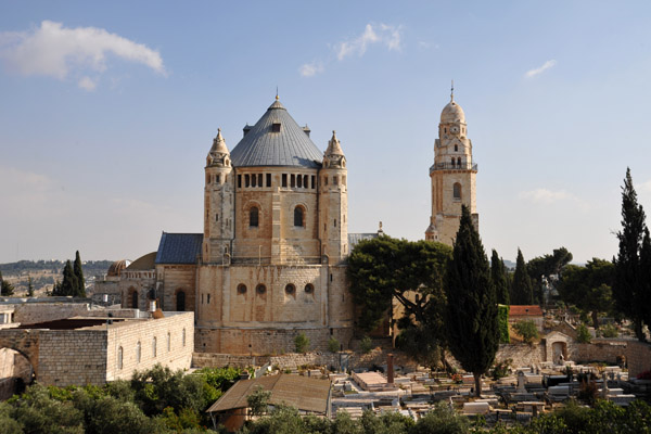 Mount Zion seen from the walls of the Old City of Jerusalem