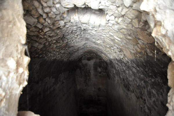 Cistern among the ruins of the pools of Bethesda, Jerusalem