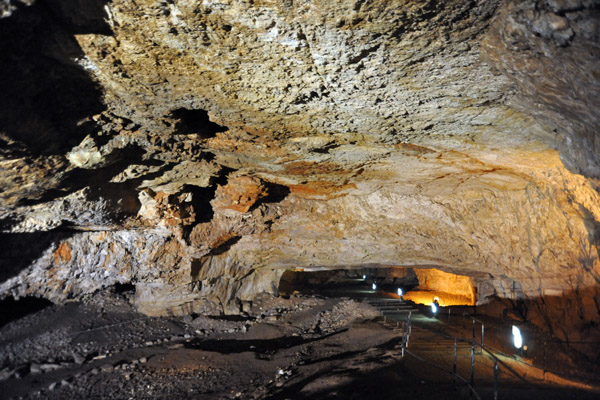 The 300 foot long entrance chamber, Zekediah's Cave