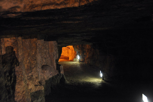 From the entrance to the end of the cave is about 650 feet