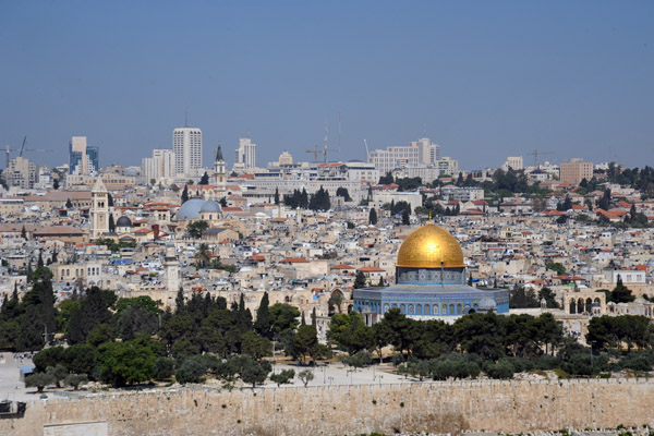 One of the best views of Jerusalem is from the Mount of Olives