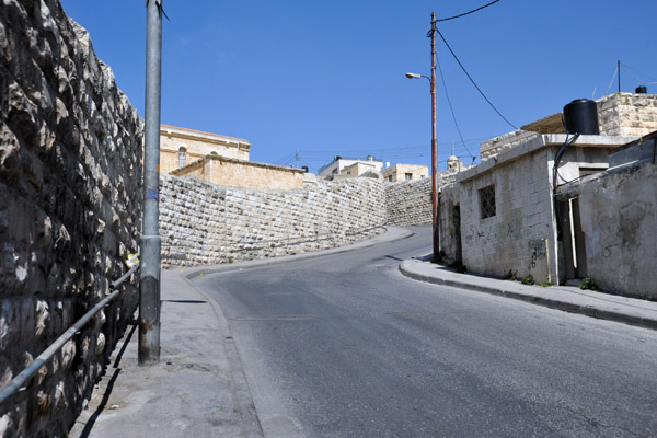 Al Sheykh Road descending the eastern slope of the Mount of Olives