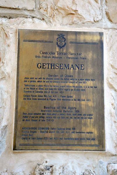 Gethsemane, Garden of Olives
