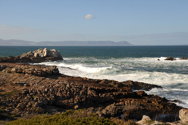 Hermanus looking across Walker Bay to Gansbaai