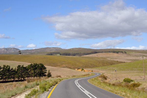 The Overberg, R326 heading northeast from Gansbaai (Stanford)