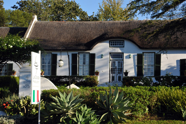 La Sosta Italian Restaurant in an old 1838 thatched cottage, Swellendam