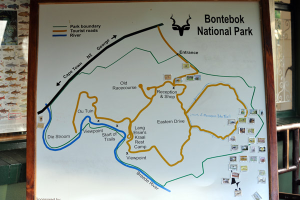 Map of Bontebok National Park