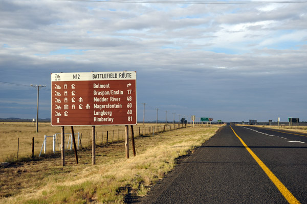 N12 Battlefield Route on the road to Kimberley