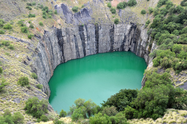 At its peak, the Big Hole was 240m deep, the largest hand-excaved open pit mine
