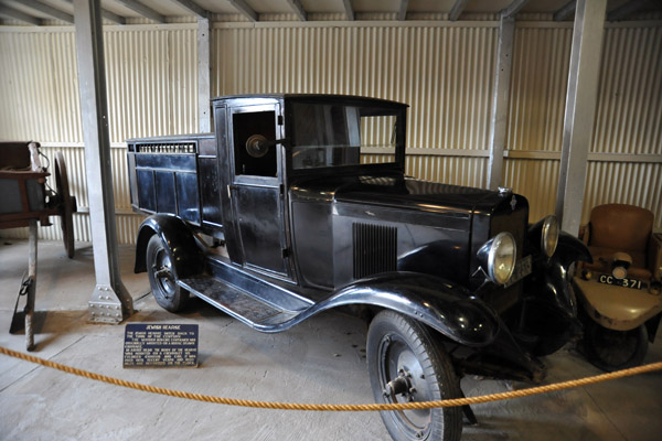 Jewish Hearse ca 1900 mounted on a 1926 Chevrolet, Old Town Kimberley