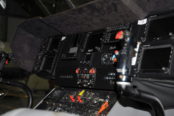 Puma cockpit after modernization at Thunder City