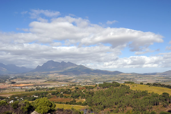 View of the Cape Winelands from the Afrikaans Language Monument, Paarl