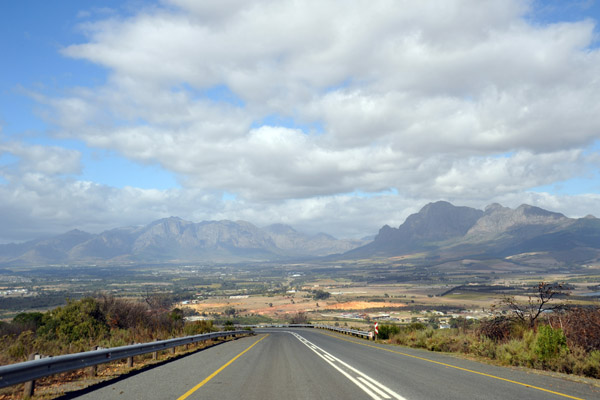 Driving down from the Afrikaans Language Monument
