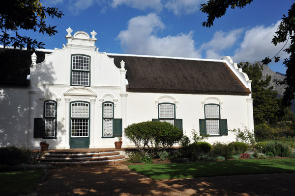 Boschendal manor house, an excellent example of Cape Dutch architecture