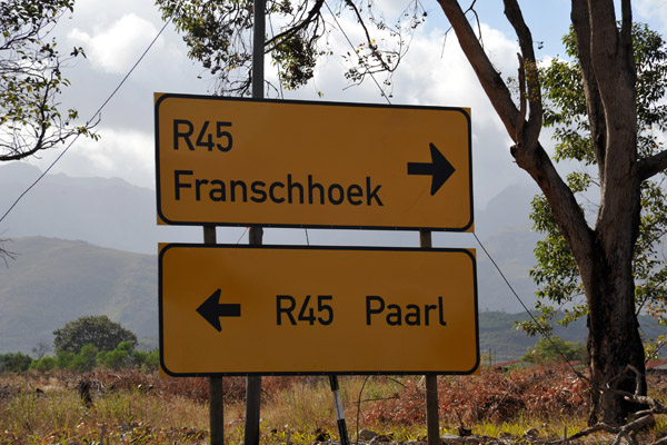 Cape Wine Route (R45) Franschhoek to Paarl