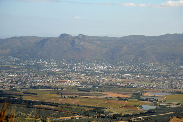 View of Paarl from Du Toitskloof Pass