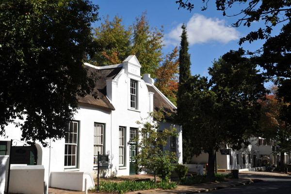 Dorp Straat is lined with beautiful historic hold homes, Stellenbosch