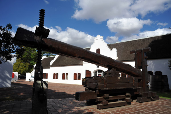 Giant wine press, Stellenbosch