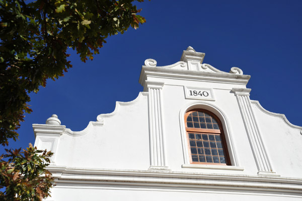 Gable of the Rhenish Church (1840), Stellenbosch