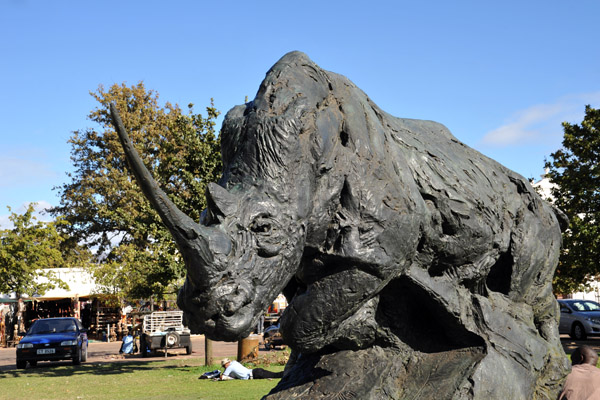Rhino sculpture, The Braak, Stellenbosch