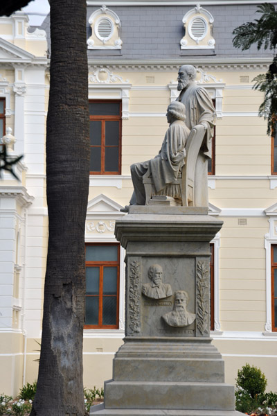 Andrew Murray & J.H. Neethling are on the side of the  monument