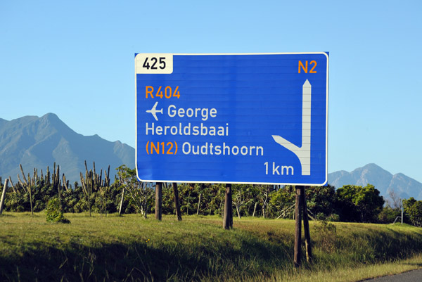Exit of the N2 for George Airport