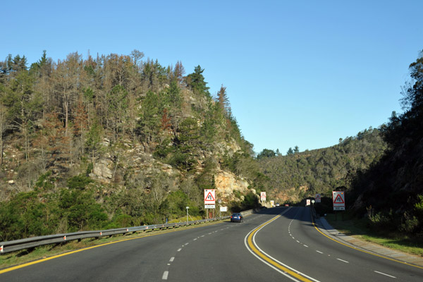 Pretty section of the Garden Route on the busy N2