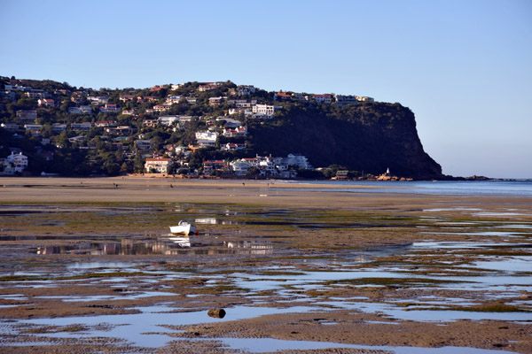 Knysna Head from Leisure Island at low tide