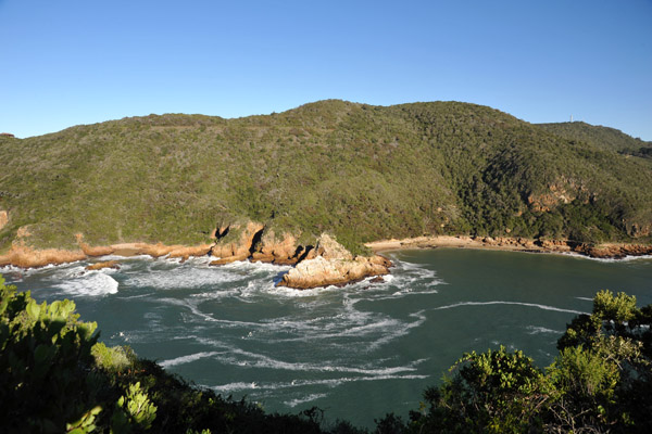 Channel at the entrance to Knysna Lagoon between Knysna Heads