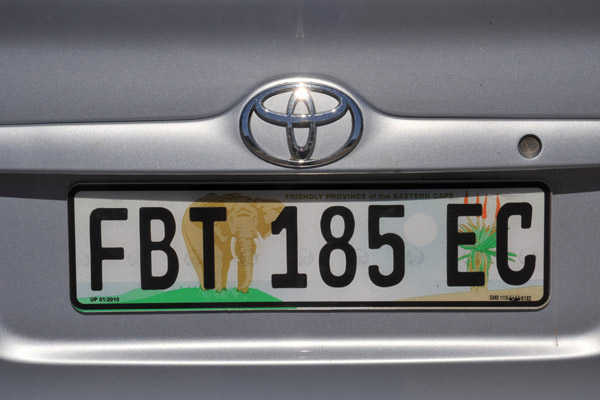 Eastern Cape License Plate, South Africa