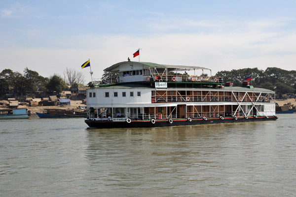 The RV (River Vessel) Panadaw on the Irrawaddy at Mandalay