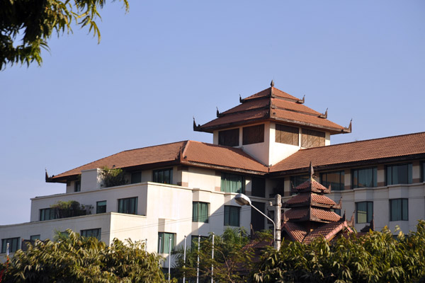 Sedona Hotel, Mandalay, at the southeast corner of the palace moat