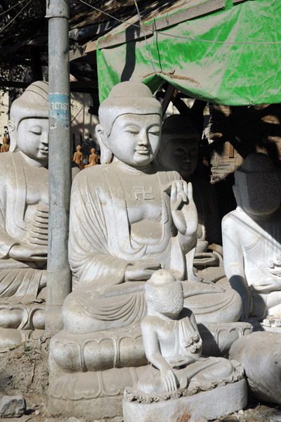 Stone carvers district, Mandalay