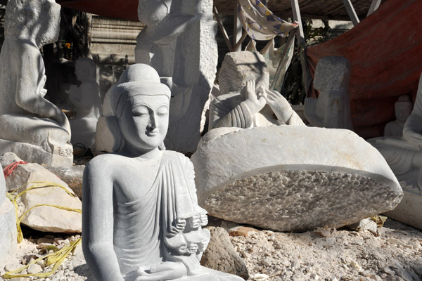 Stone carvers district, Mandalay