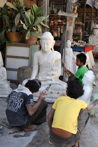 Stone carvers district, Mandalay