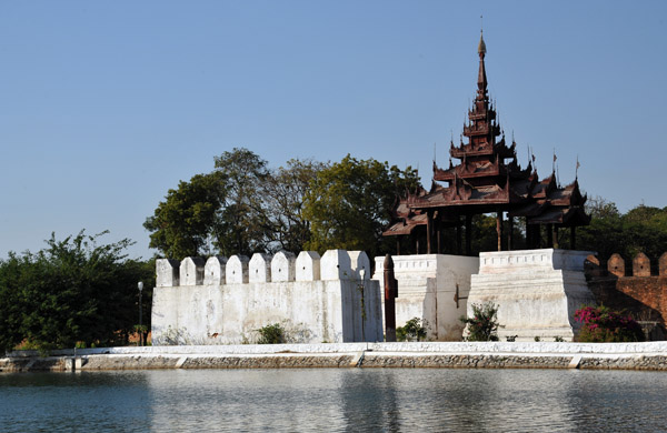 Stout walls of Mandalay Palace