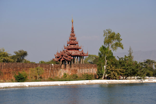 The Japanese occupied Mandalay Palace during World War II