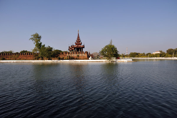Mandalay Palace was rebuilt in the 1990s