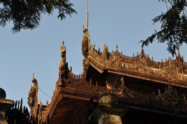Re-erected in the new location, the Golden Palace was spared the bombings of World War II