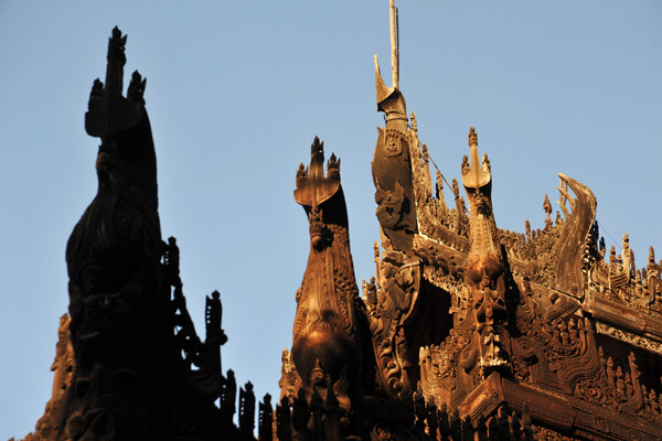 The Golden Palace is the sole survivor of the original Mandalay Palace and one can only mourn the loss of the rest of the palace