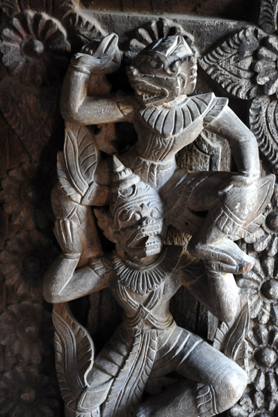 Woodcarving, Shwenanday Kyaung Monastery