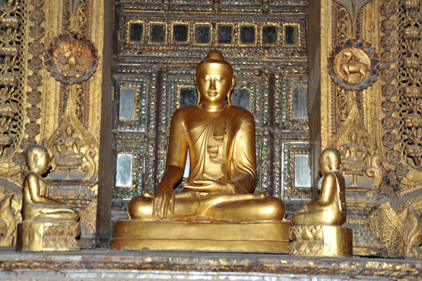 Principle Buddha Image, Eastern Hall, Shwendanday Kyaung, Mandalay