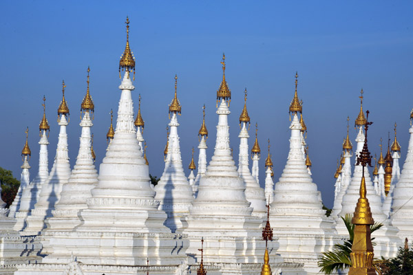 Forest of white stupas, Sandamani Paya, Mandalay