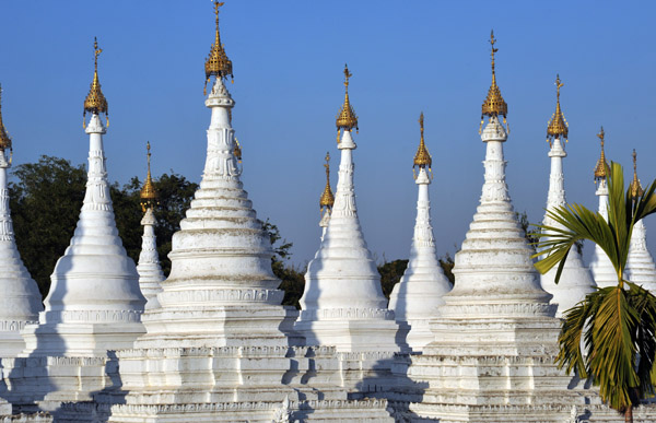 Forest of white stupas, Sandamani Paya, Mandalay