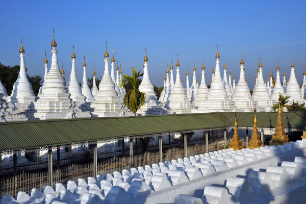 Covered walkway leading to the central stupa, Sandamani Paya